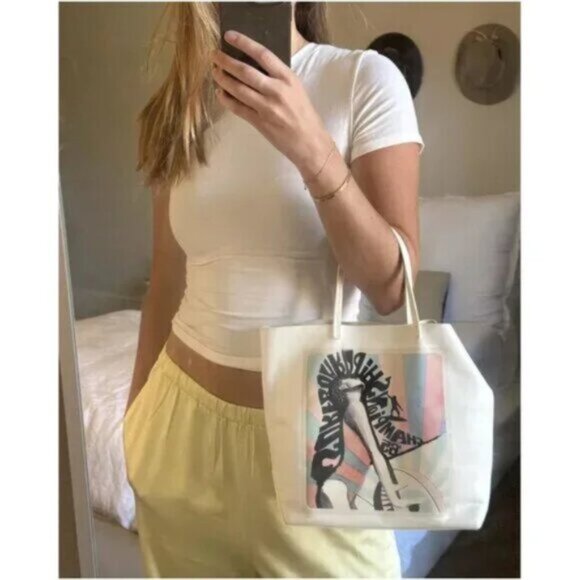 SKIMS Stretch Cotton Tee in Bone Size Medium - Picture 3 of 13